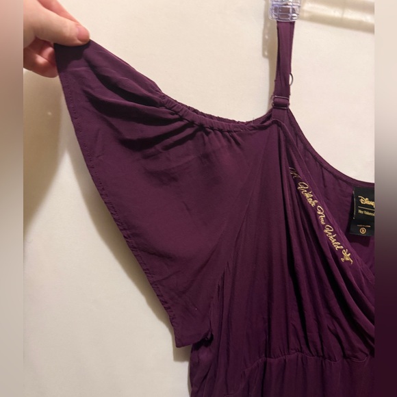 Her Universe Deep Purple Cold Shoulder Blouse - Picture 4 of 8